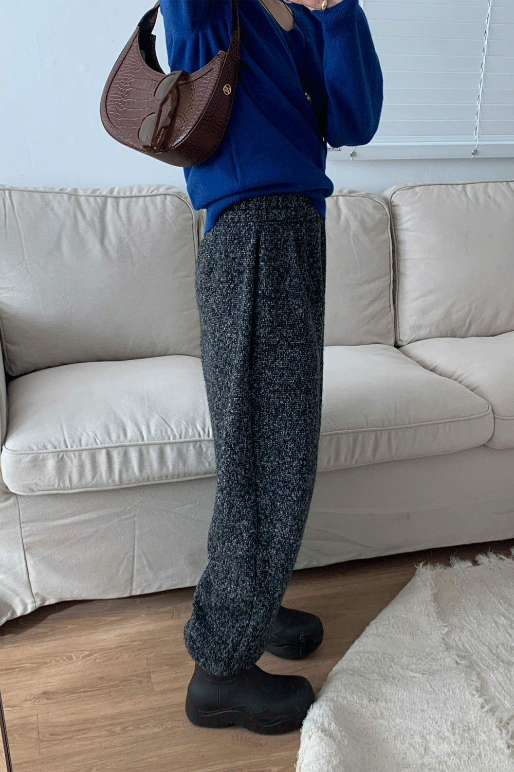 MARKEDLY PICK!) 단독오더 CURLY WOOL JOGGER PANTS